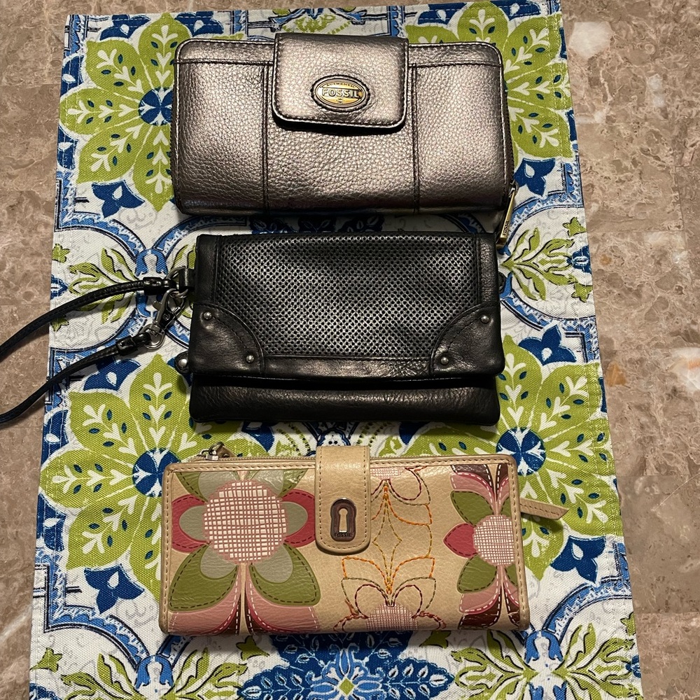 Leather Wallets and wristlet